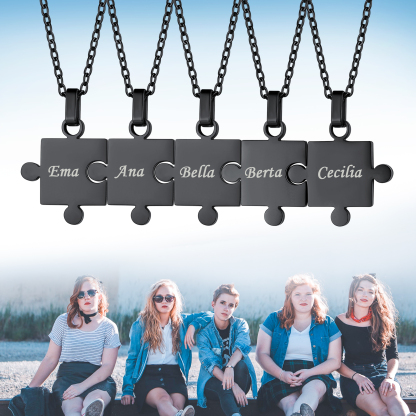 Collier Puzzle Personnalisé en Acier 316L 