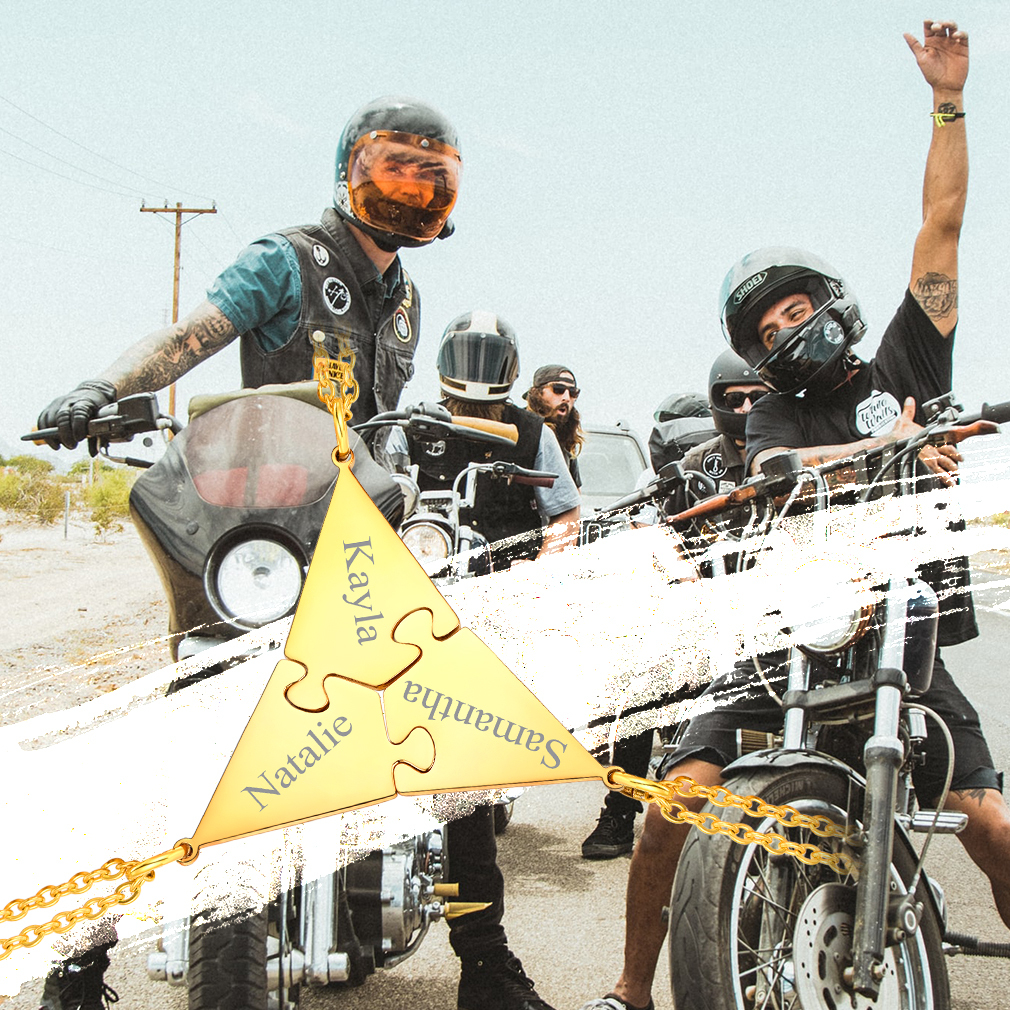 Collier d'Amitié Personnalisé Puzzle Gravé Scène