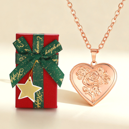 Collier Médaillon Cœur Personnalisé avec Photo