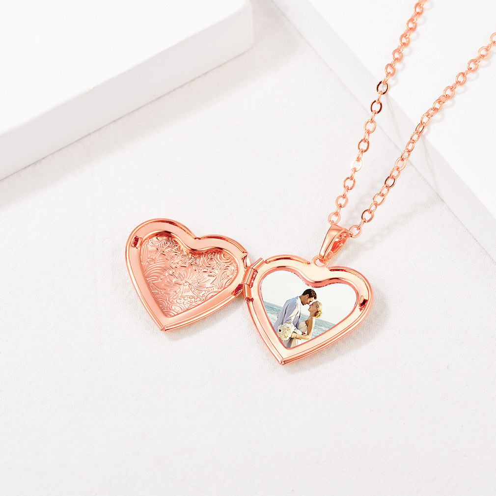 Collier cœur avec photo – Bijoux de garde-mémoire