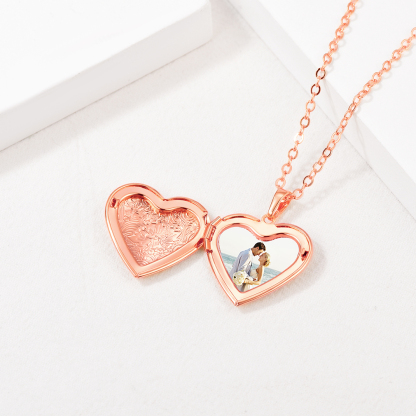 Collier cœur avec photo – Bijoux de garde-mémoire