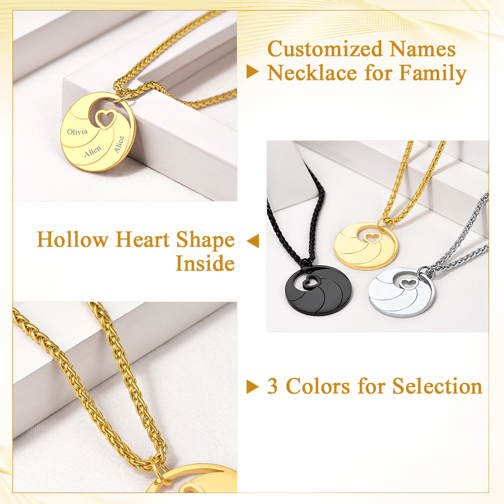 Collier Prénom Personnalisé Gravé en Acier Inoxydable Détail