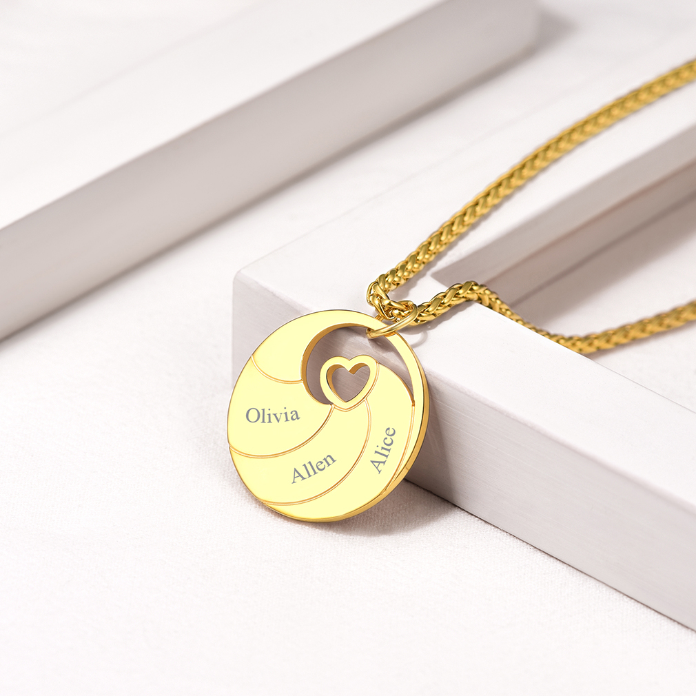 Collier Prénom Personnalisé Gravé en Acier Inoxydable 