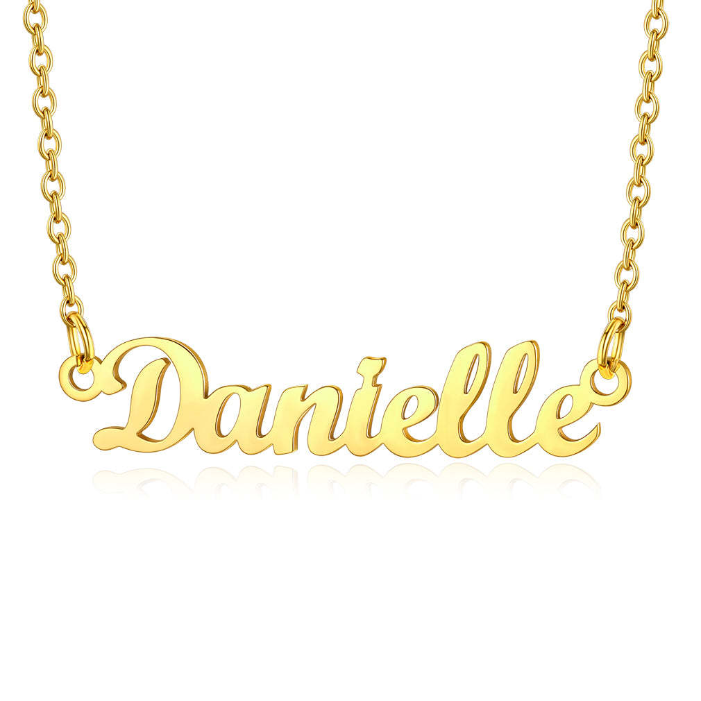 Collier Personnalisé avec Nom en Acier Inoxydable Danielle Or
