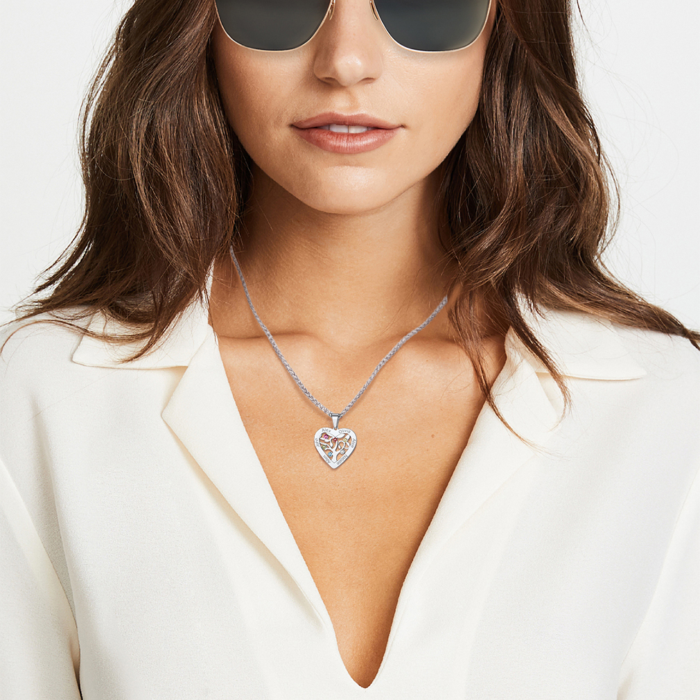 Collier Arbre de Vie avec Pierres de Naissance