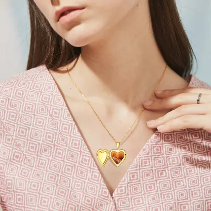 Collier Personnalisé avec Pendentif Cœur pour Femme