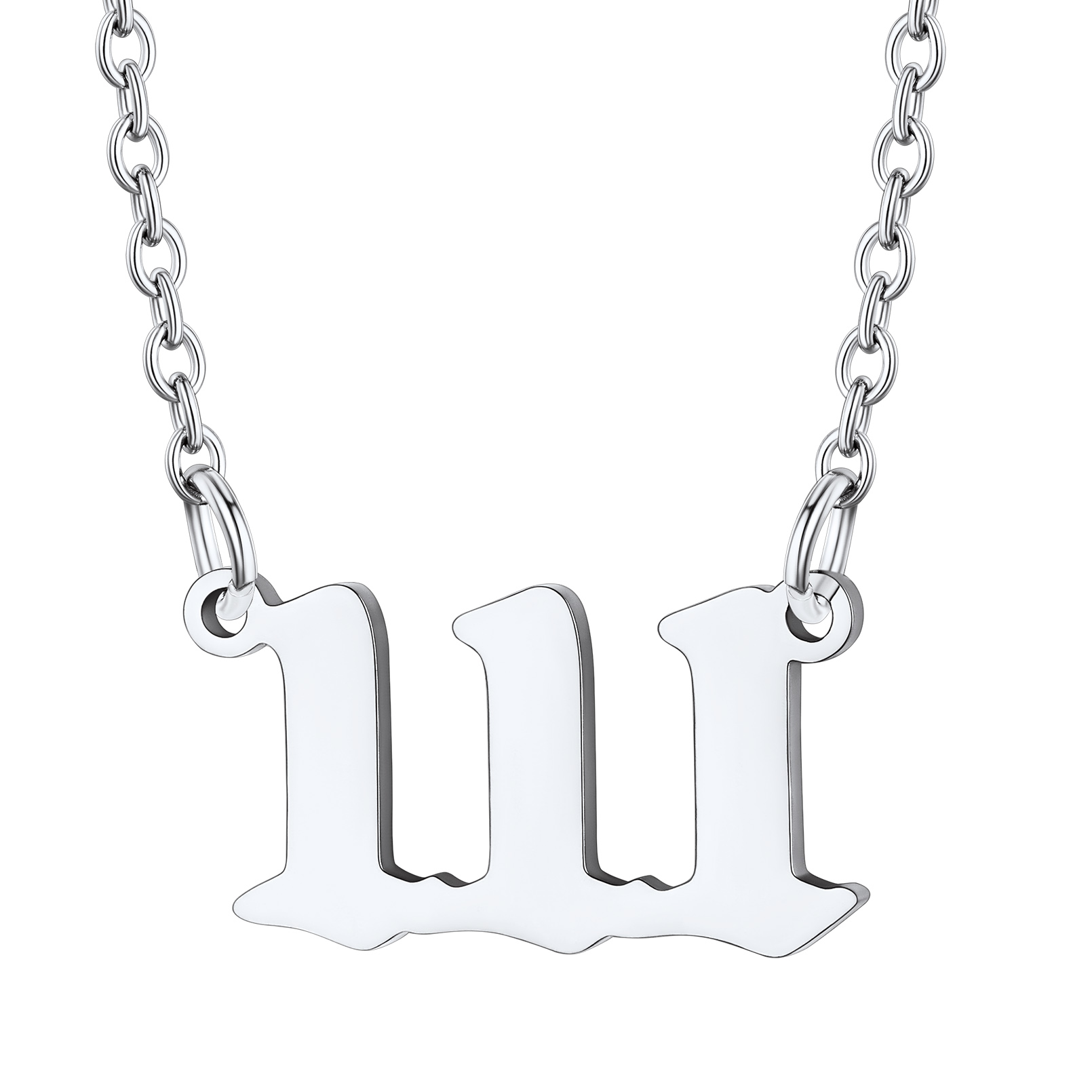 Collier Personnalisé Numéro Angélique  Numéro 111