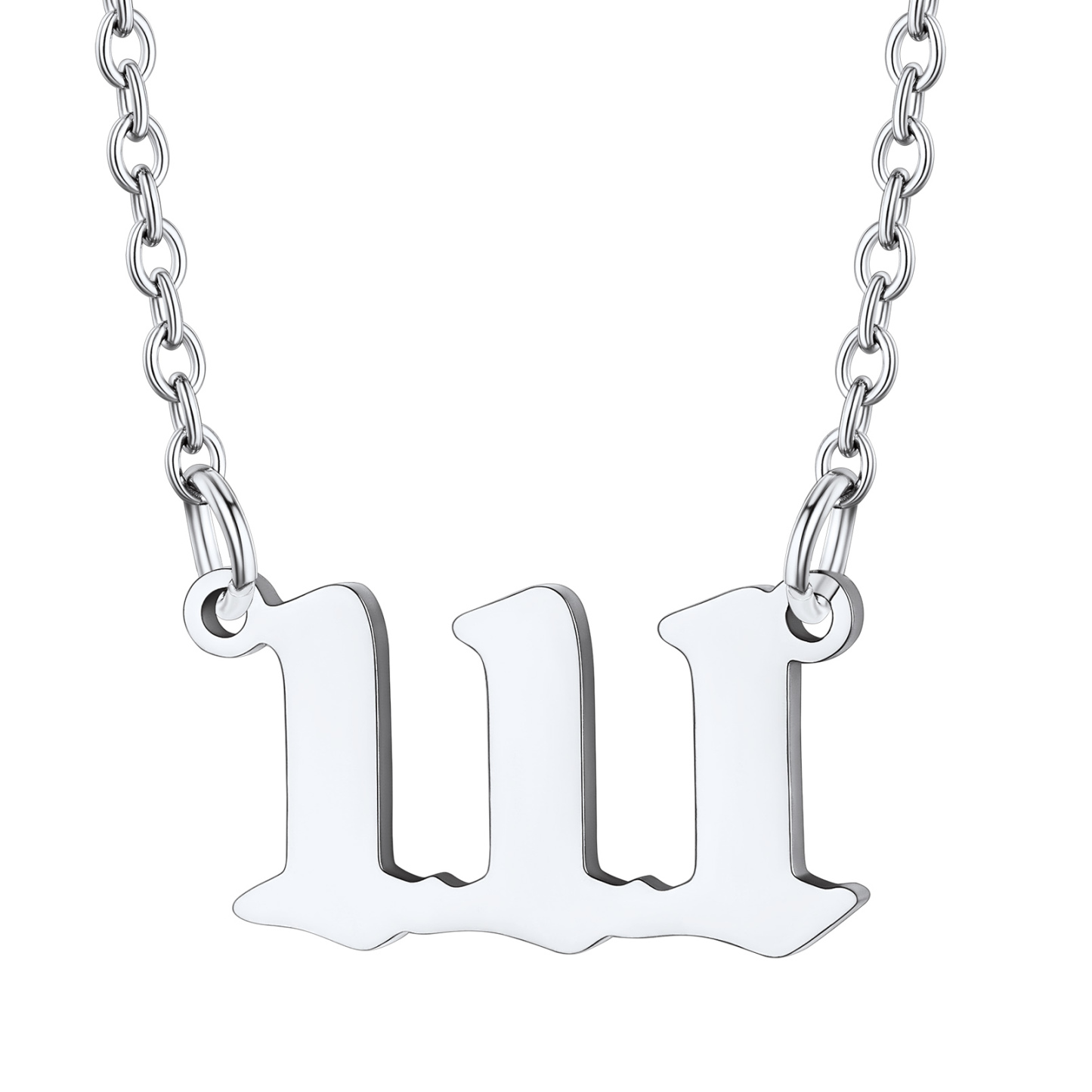 Collier Personnalisé Numéro Angélique  Numéro 111