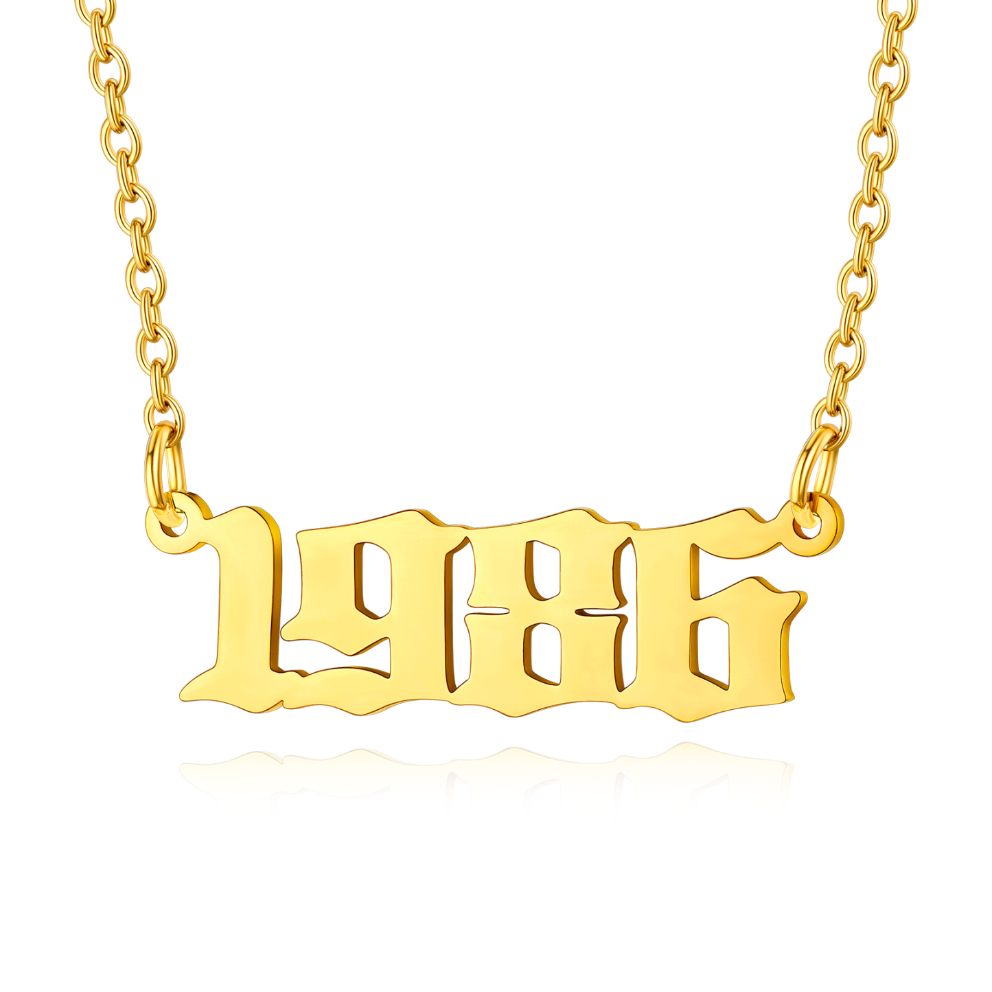 Collier Personnalisé Numéro Angélique Numéro 1986