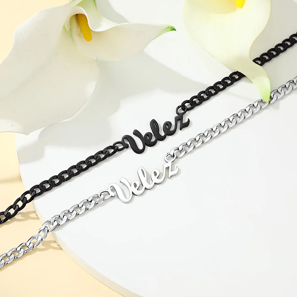 Collier Chaîne Cubaine Personnalisé avec Prénom Collection