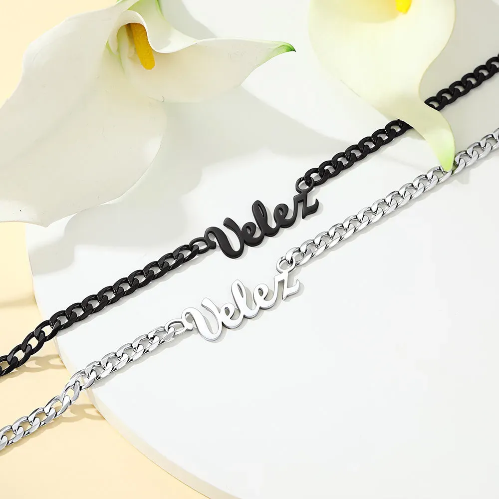 Collier Chaîne Cubaine Personnalisé avec Prénom Collection