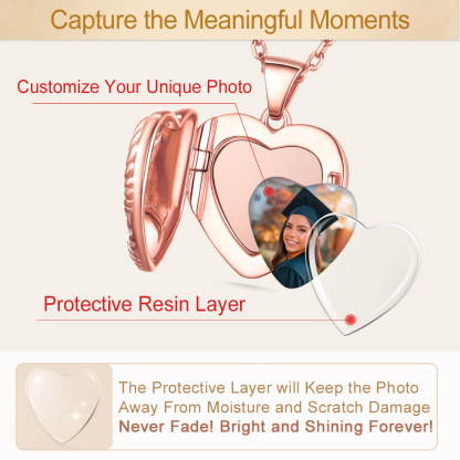 Collier Médaillon Personnalisé avec Photo et Pierre de Naissance  Protective