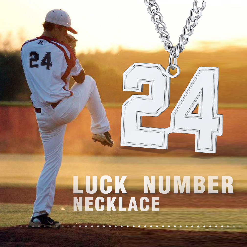 Collier Pendentif avec Numéro pour Homme