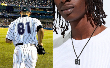  Collier Numéro Personnalisé en Acier Inoxydable avec Gravure pour Homme