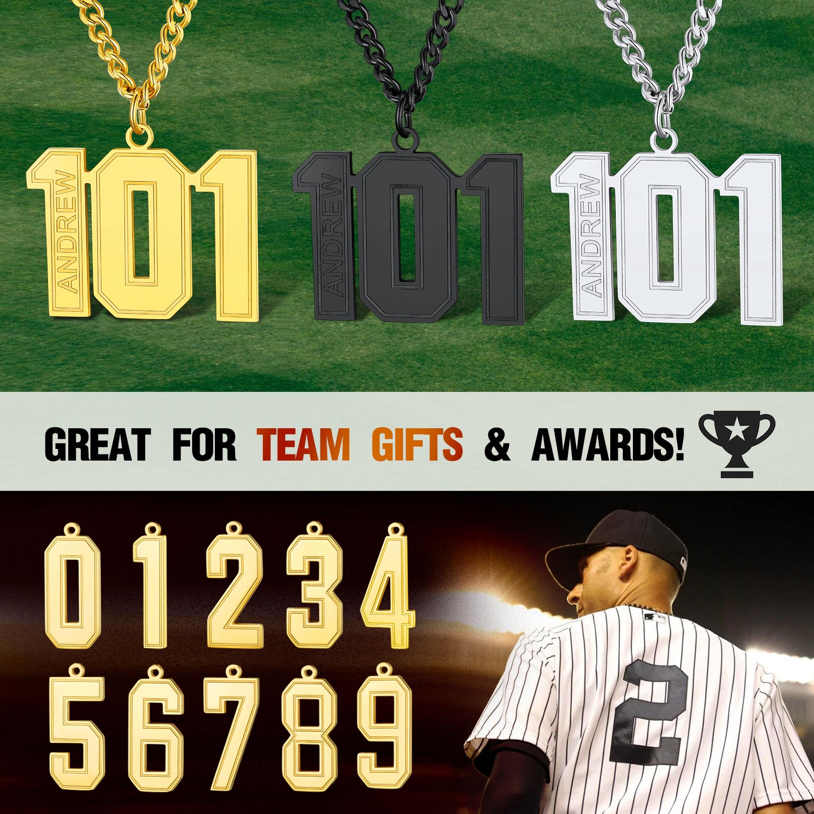  Collier Personnalisé en Acier Inoxydable avec Gravure