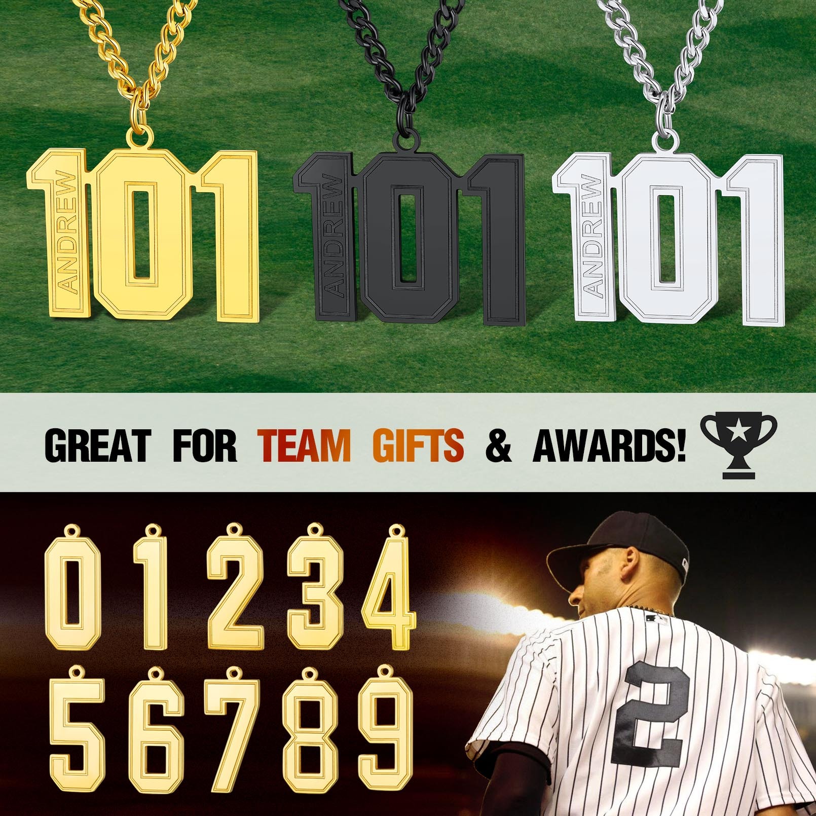  Collier Personnalisé en Acier Inoxydable avec Gravure