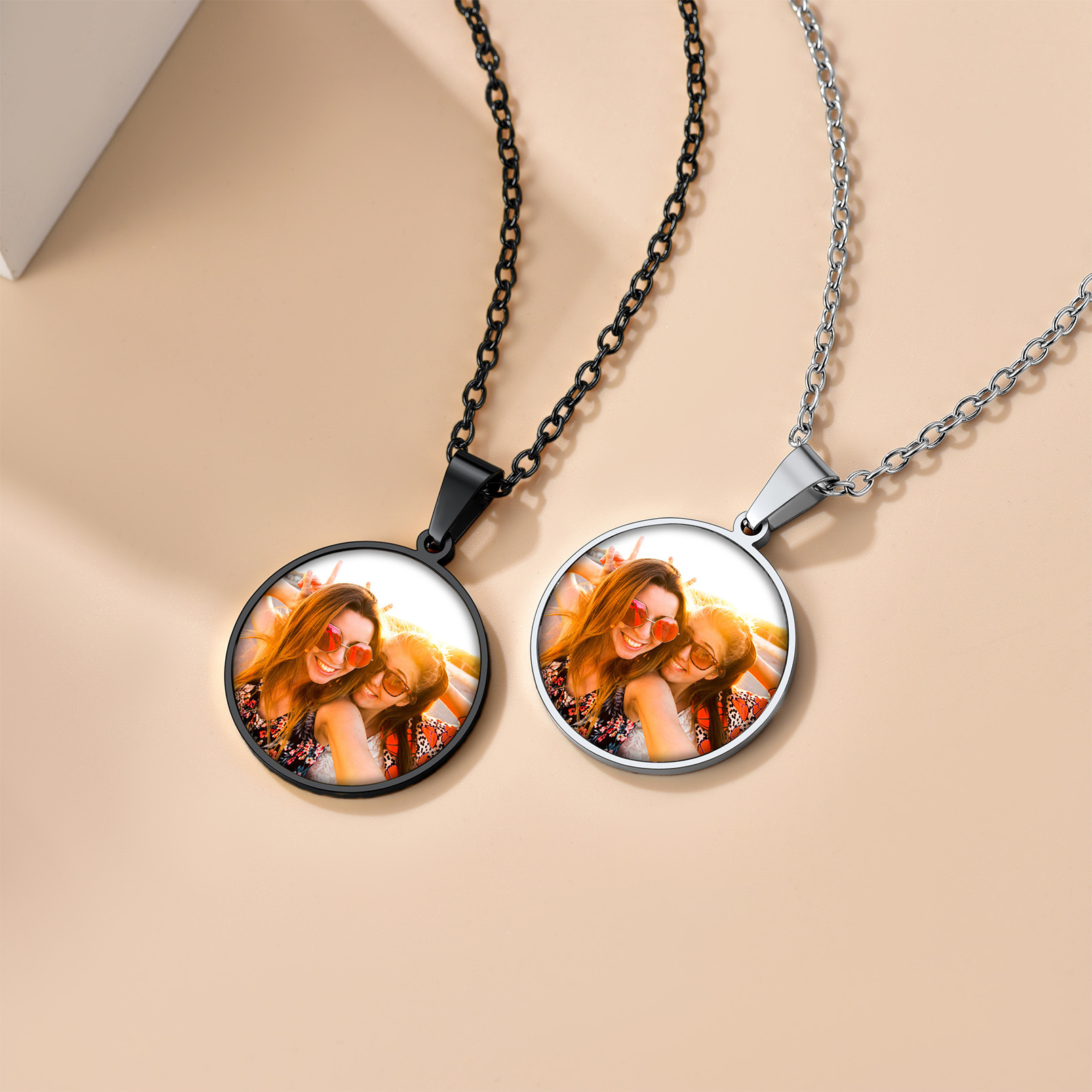 Collier Rond Personnalisé avec Photo Collection