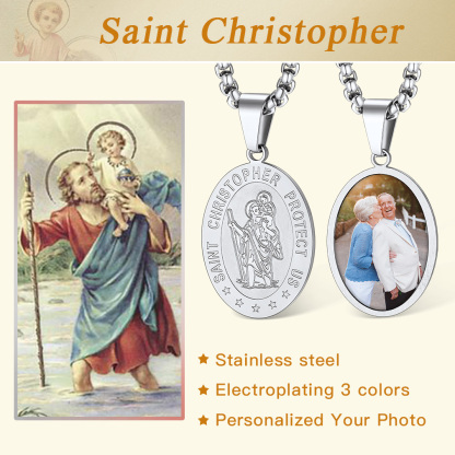Collier Saint Christophe Personnalisé Détail