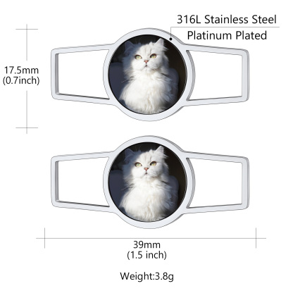 Boucles de Lacets de Chaussures Personnalisées avec Photo Taille