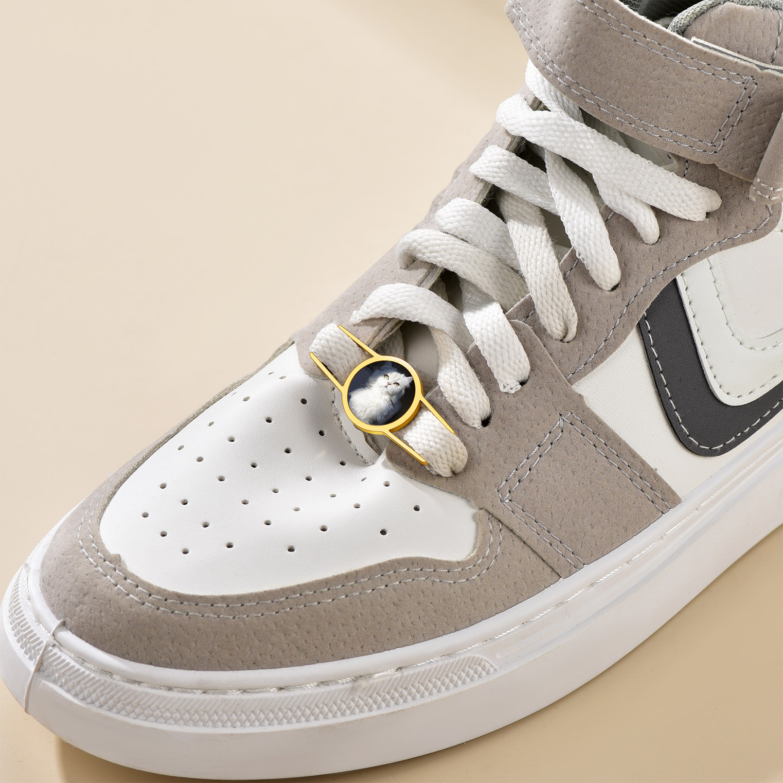 Boucles de Lacets de Chaussures Personnalisées avec Photo en acier inoxydable