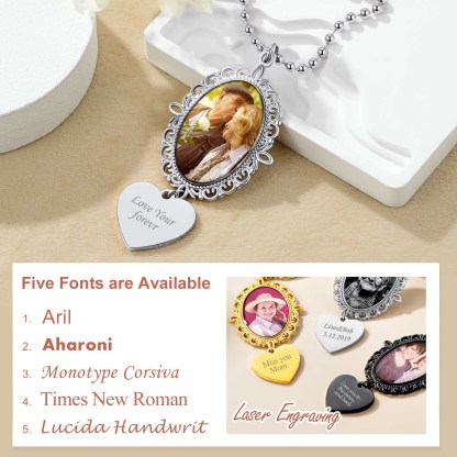 Pendentif Miroir de Voiture Décoration Charm avec Photo Police