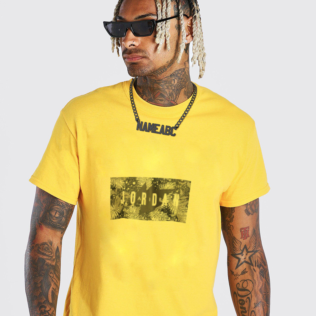 Colliers Pendentif Nom Personnalisé pour Hommes