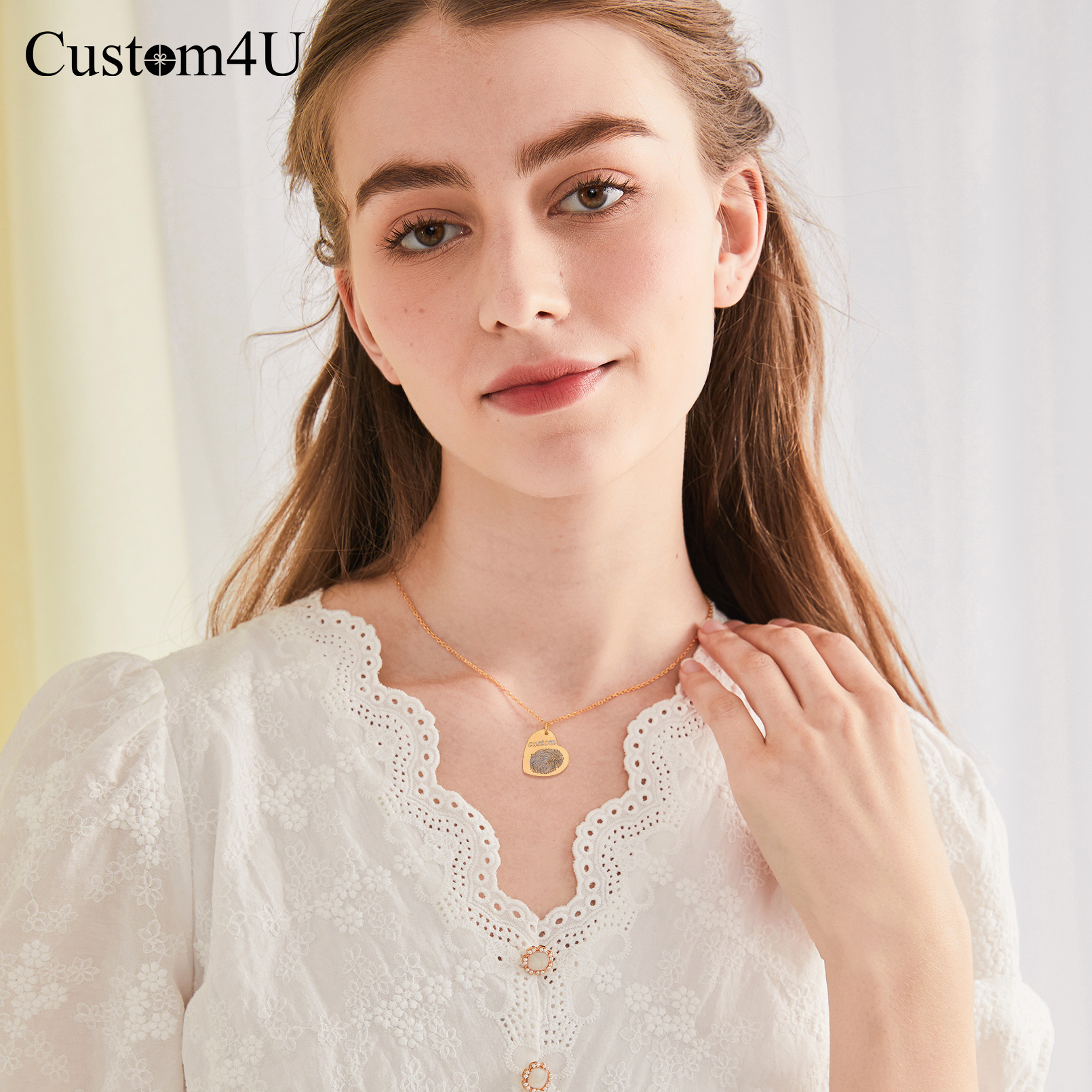 Collier Personnalisé en Acier  Inoxydable