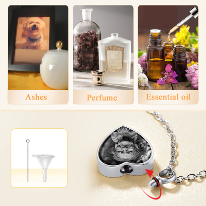 Collier Urne Personnalisé avec Photo et Empreinte