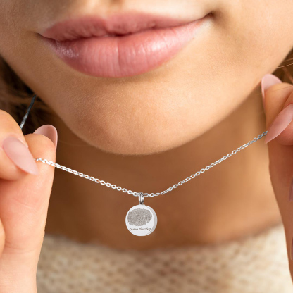 Collier Urne Étanche Funéraire Personnalisé avec  Empreinte