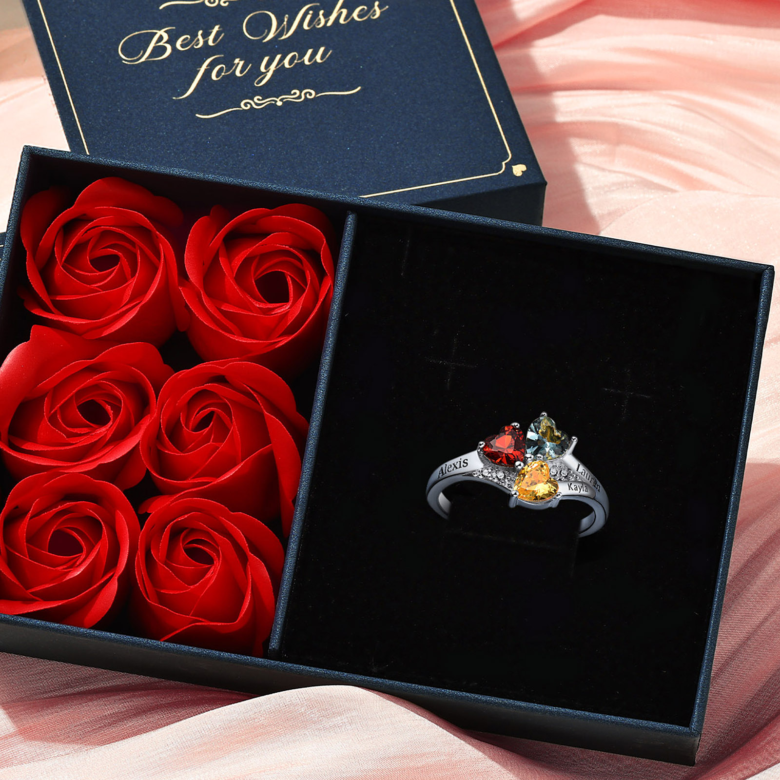 Bagues de Naissance Argent 925 pour Femmes avec boite