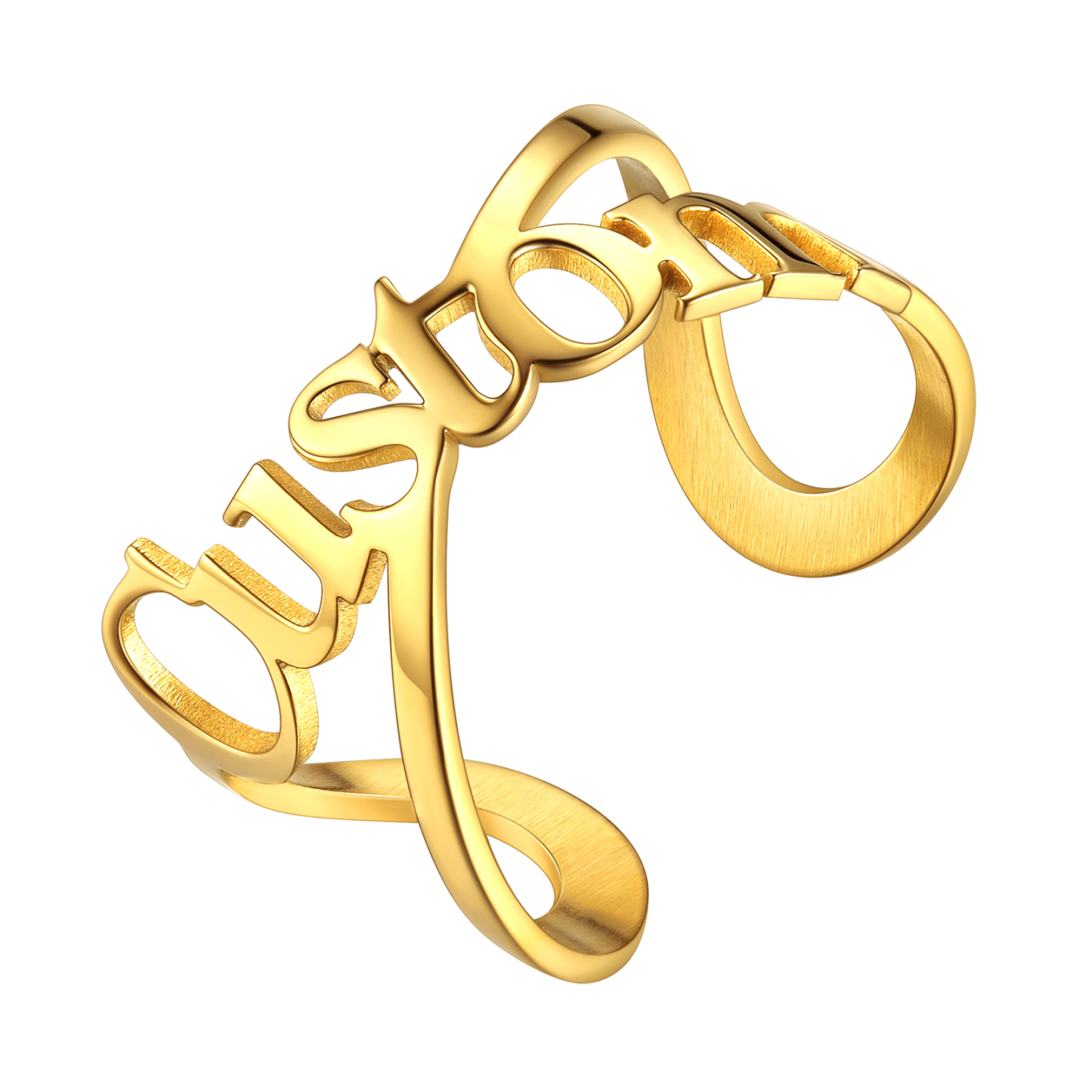 Bague Personnalisée Ajustable Bijou Mémorial  Or