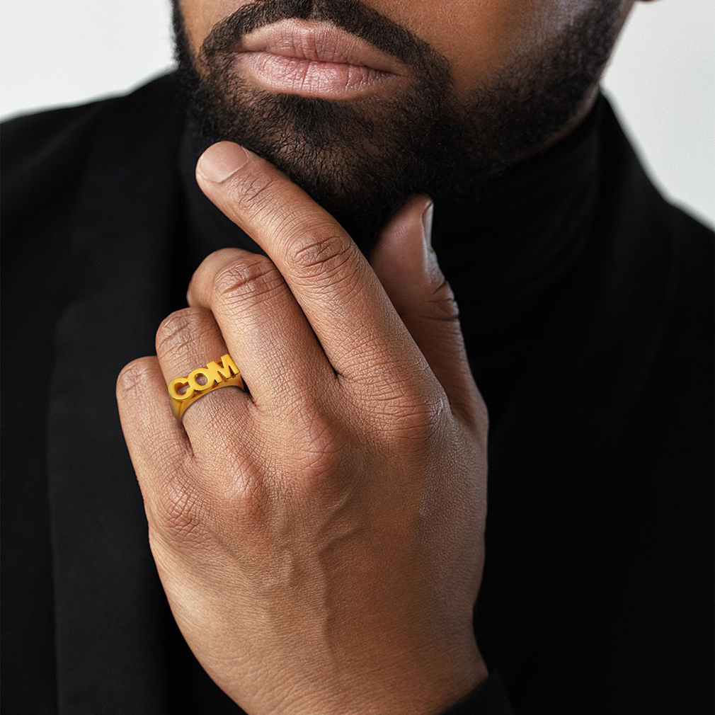 Bague Chevalière Personnalisée avec Nom