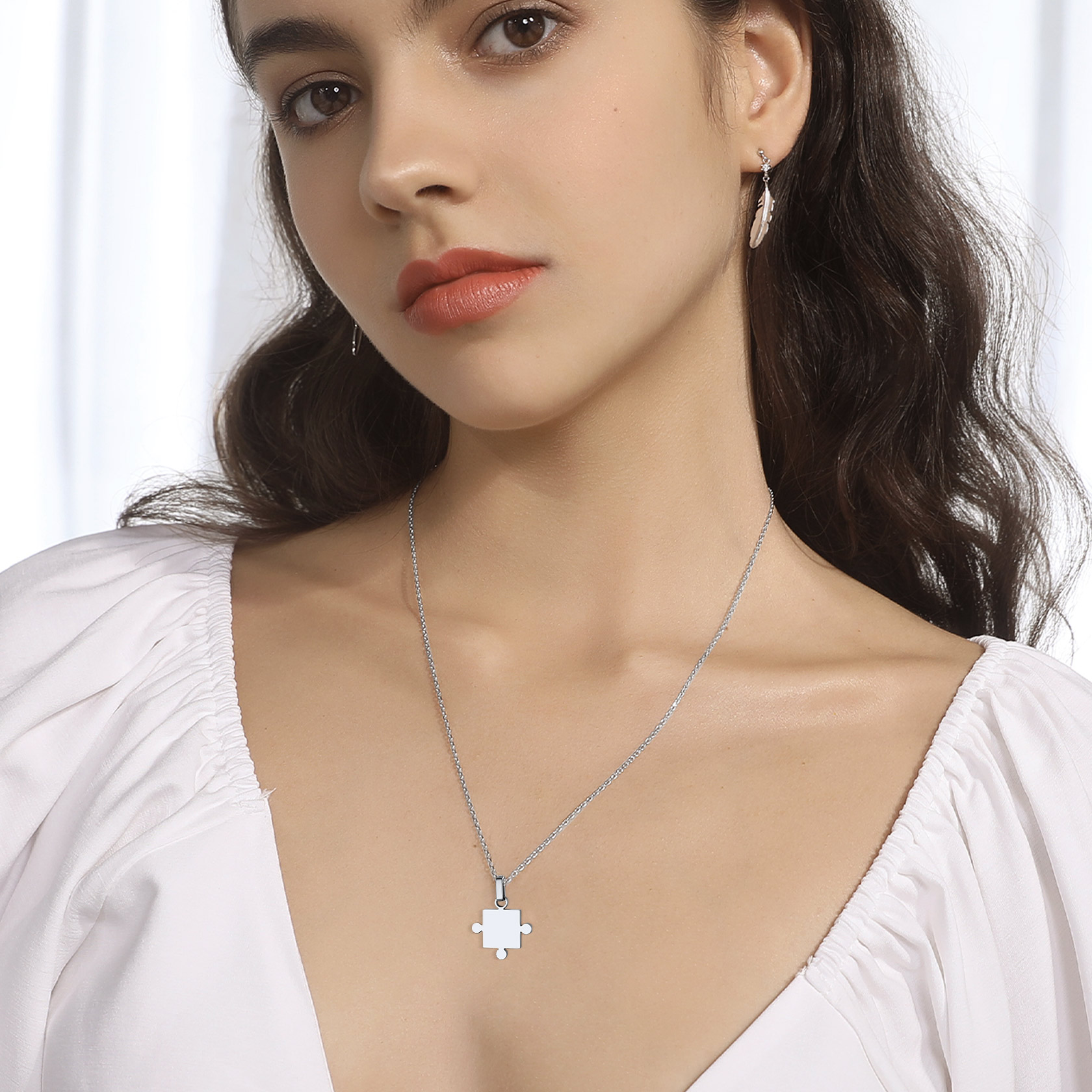 Collier Puzzle Personnalisé pour Amis 