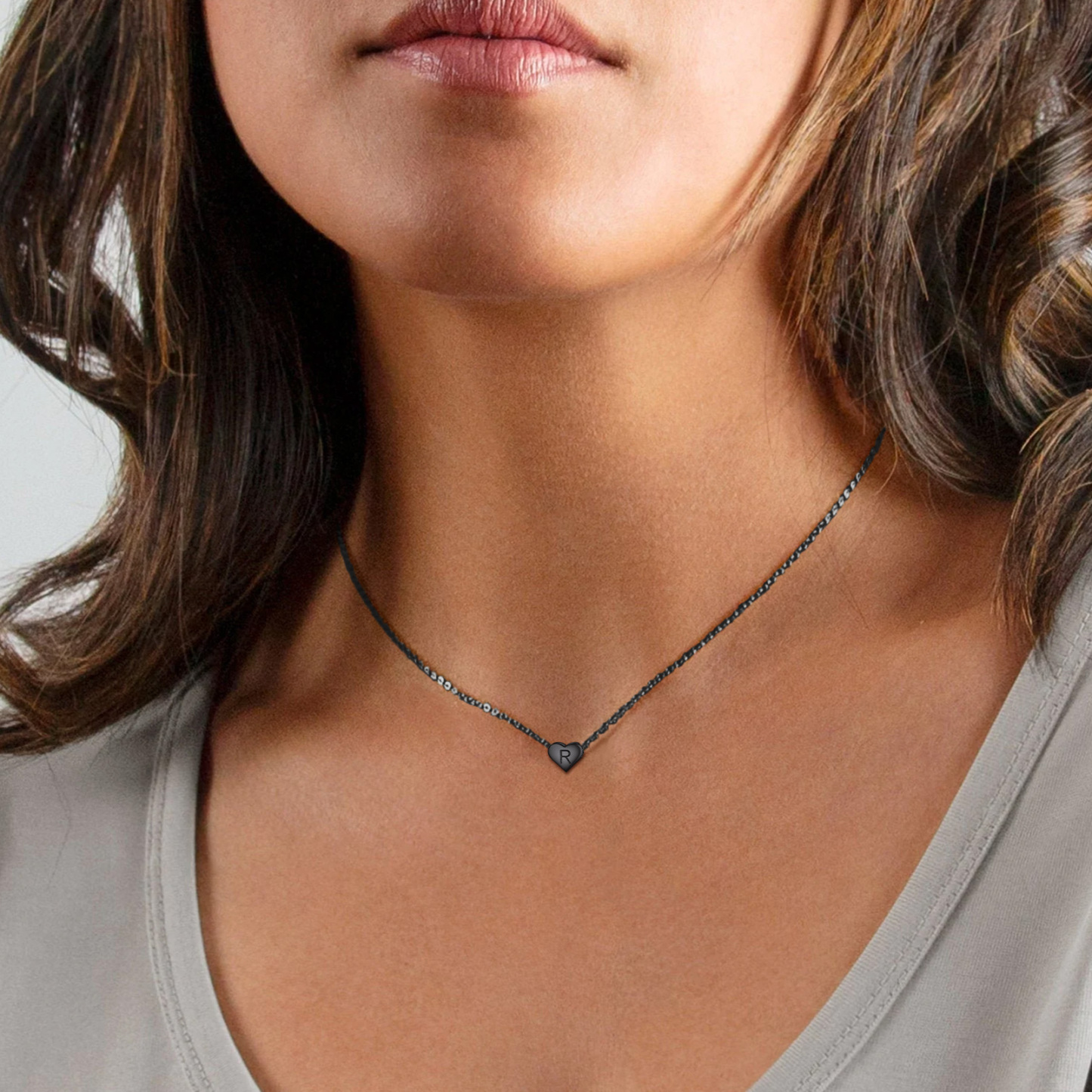 Collier Initiale Cœur pour Femmes