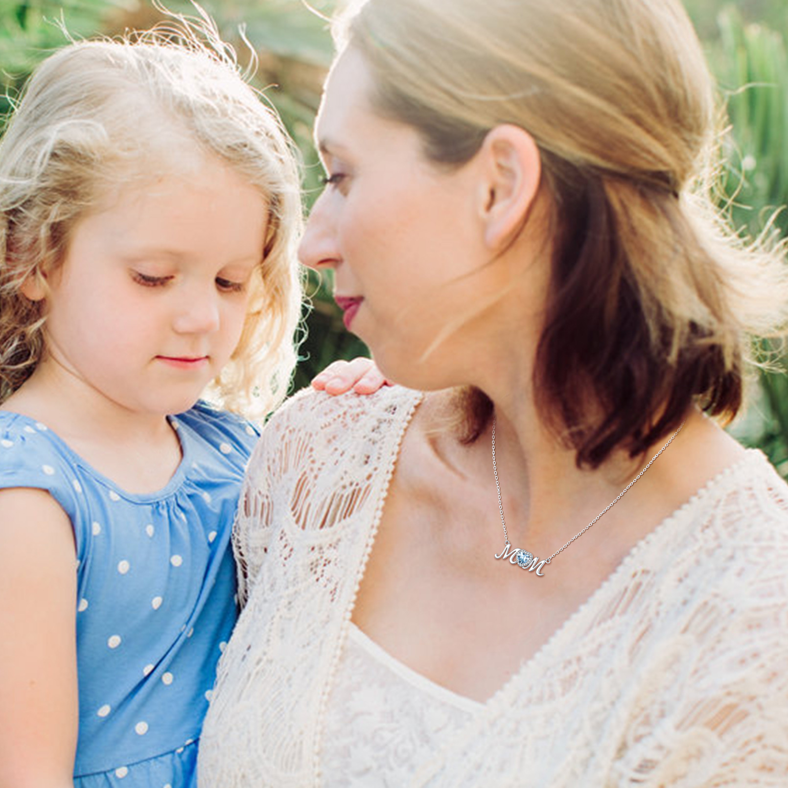  Collier Mom en Argent Sterling 