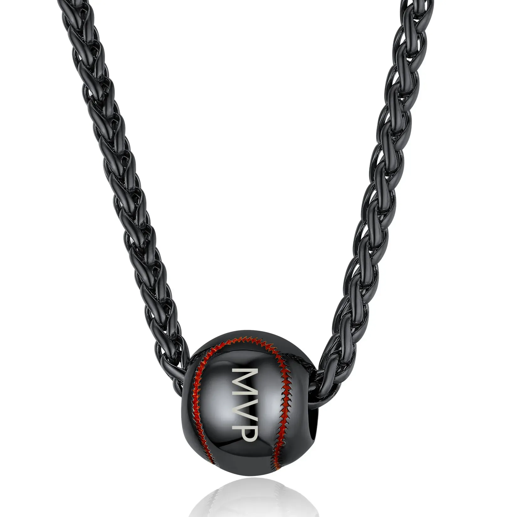 Collier Baseball Personnalisable avec Gravure pour Homme