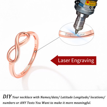 Bague Gravée en Argent Sterling 925 pour Femme