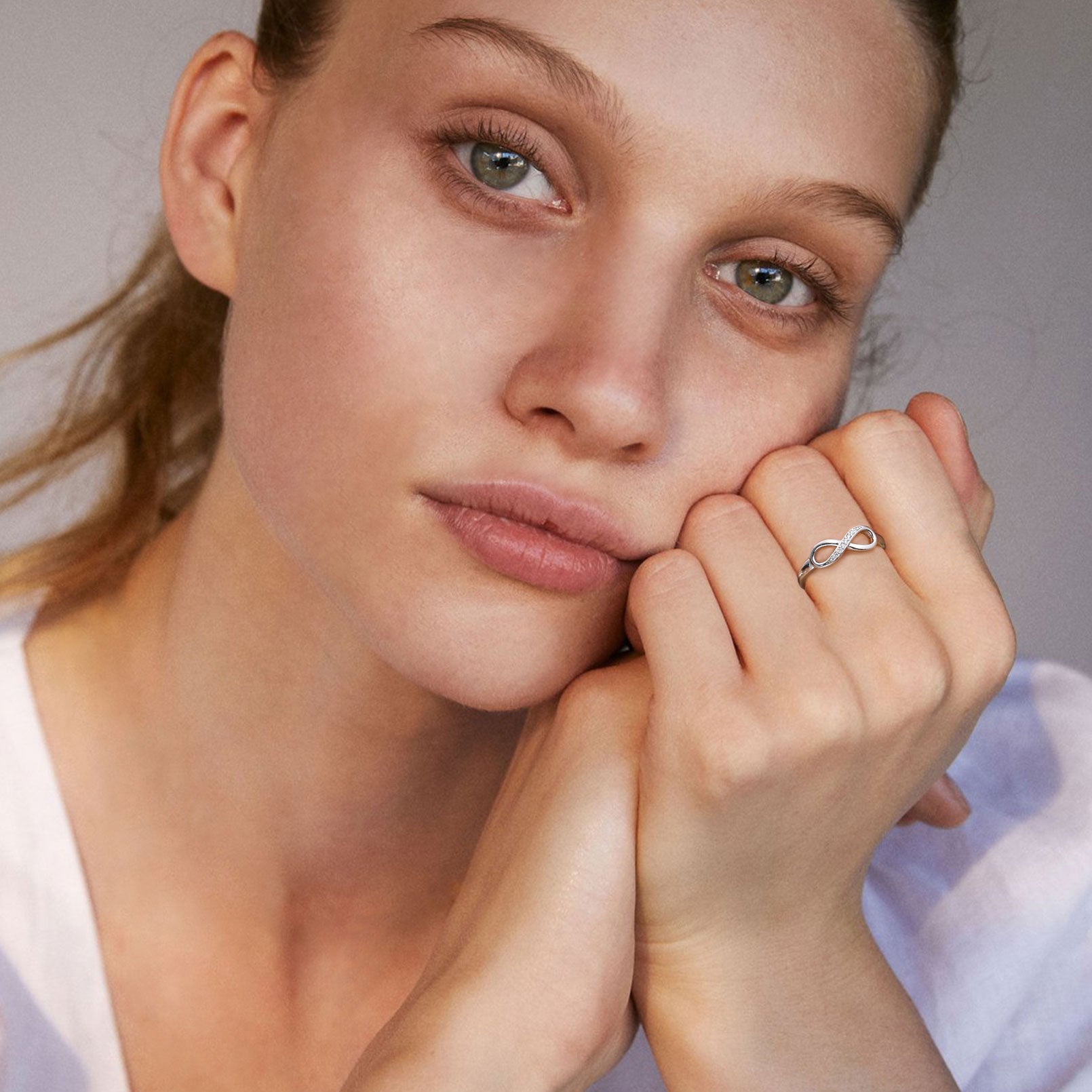 Bague Infini en Argent Sterling Personnalisée 