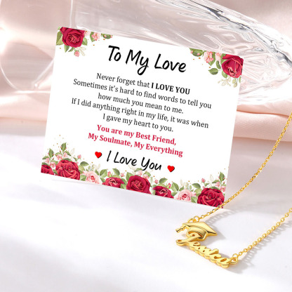 Collier Prénom Personnalisé Femme 