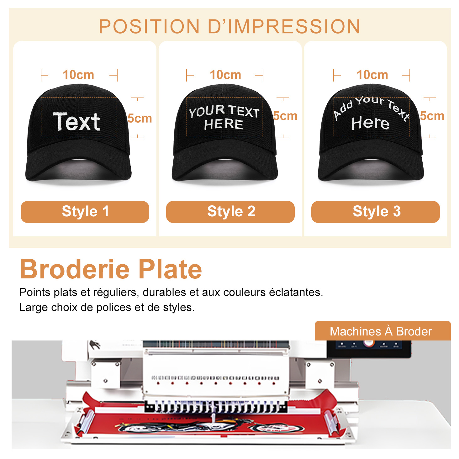 Casquette Personnalisée Brodée détail