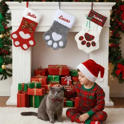 Chaussettes de Noël Personnalisée pour Animaux