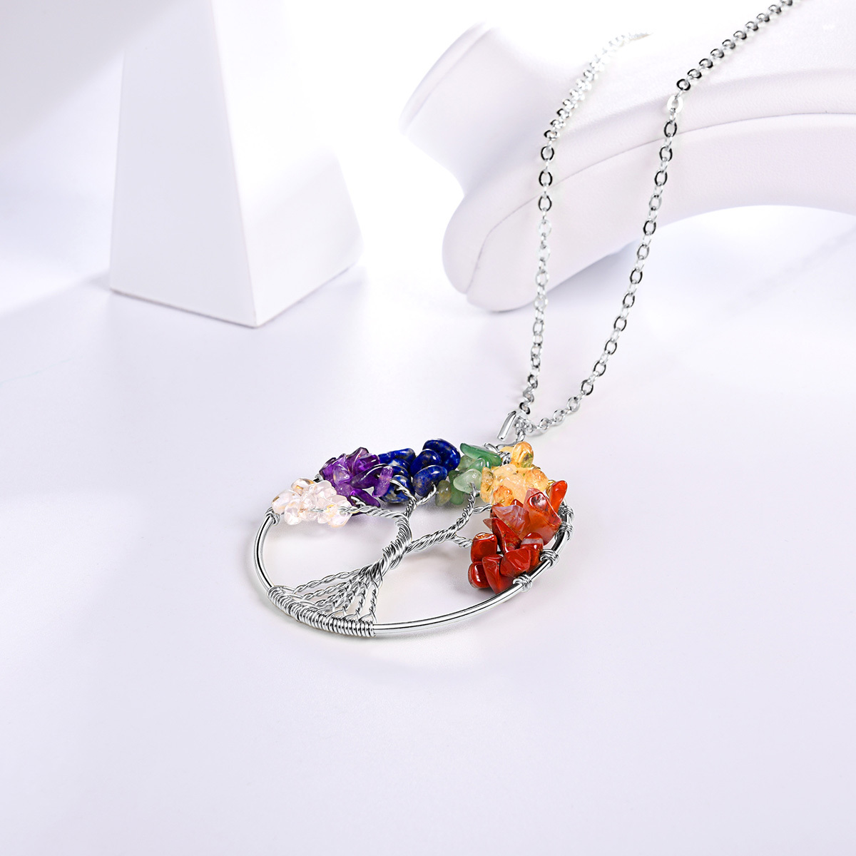 Vente Flash Collier Arbre de Vie 7 Chakras