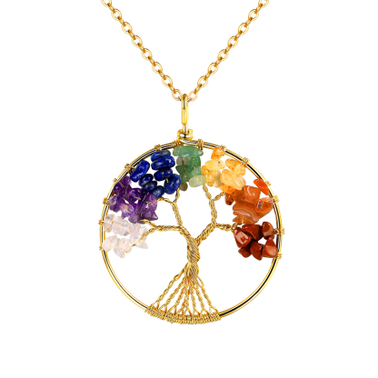 Vente Flash Collier Arbre de Vie 7 Chakras