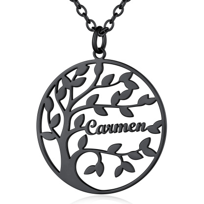 Collier Arbre de Vie Famille Personnalisé Acier Inoxydable avec Prénoms