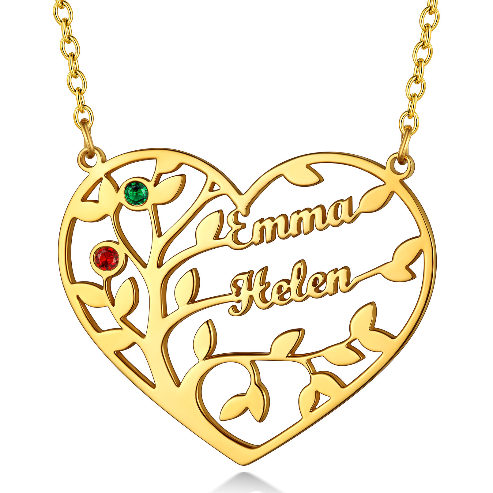 Collier Arbre de Vie Personnalisé avec Prénoms pour Maman