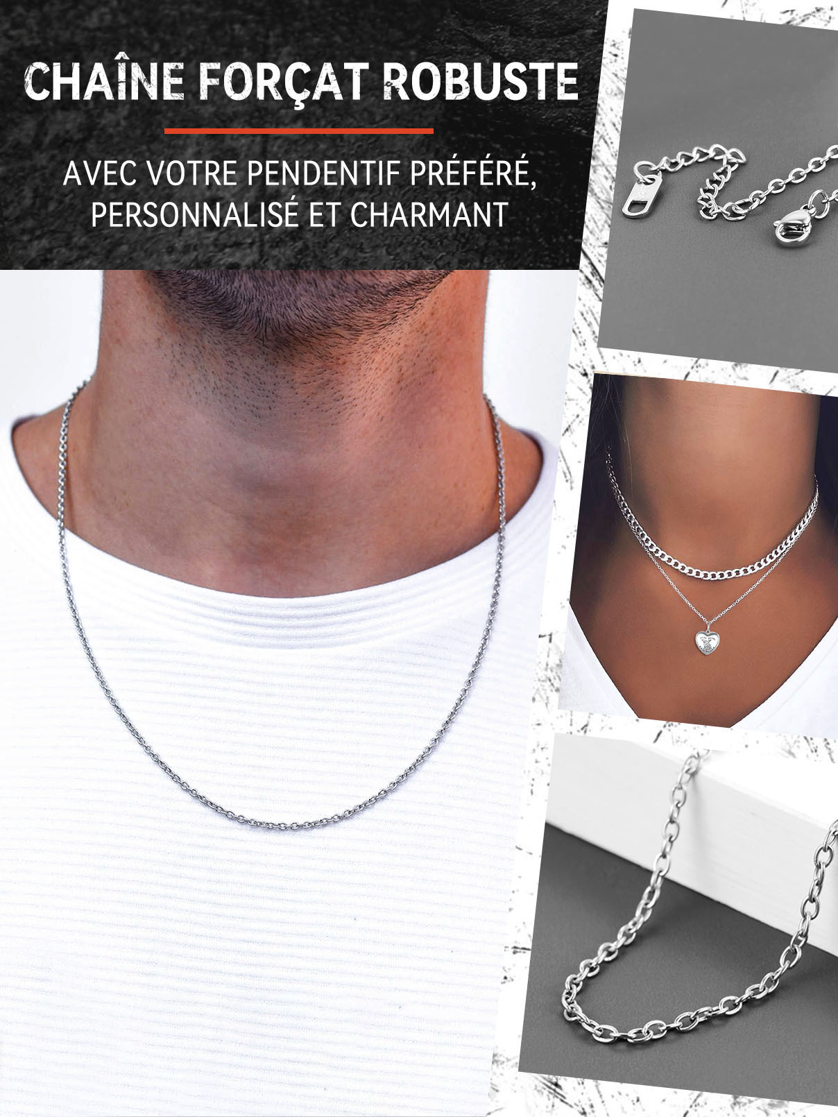 Collier Rolo 2 mm | Chaîne Homme 