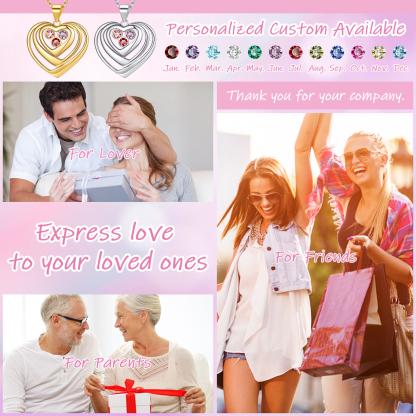 Collier Cœur Personnalisé pour fête des mères