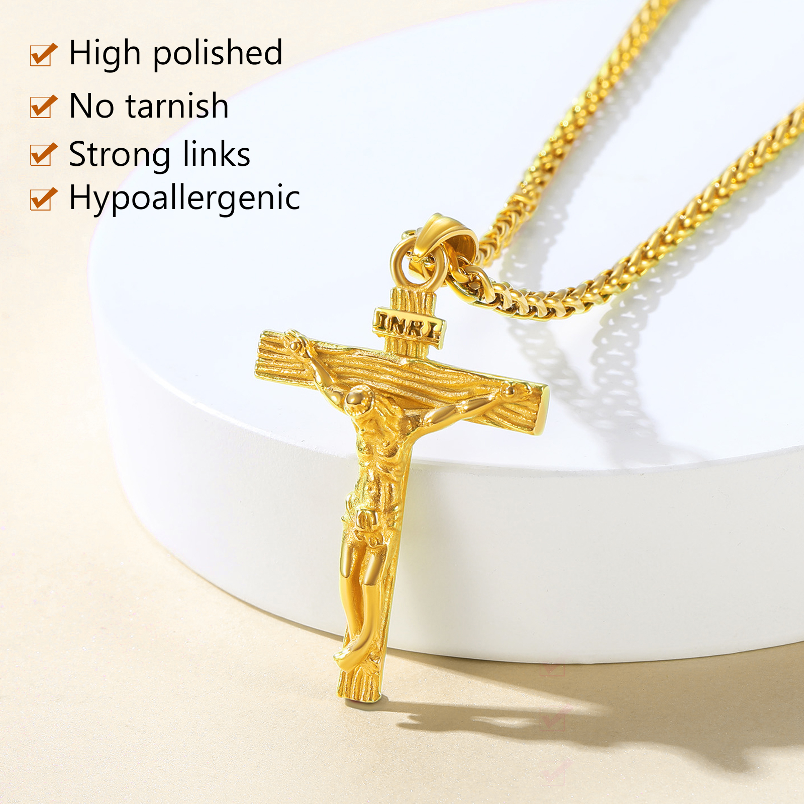 Collier Croix Catholique pour Femme Homme 