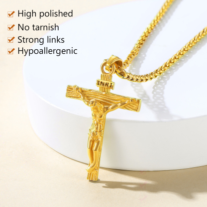 Collier Croix Catholique pour Femme Homme 