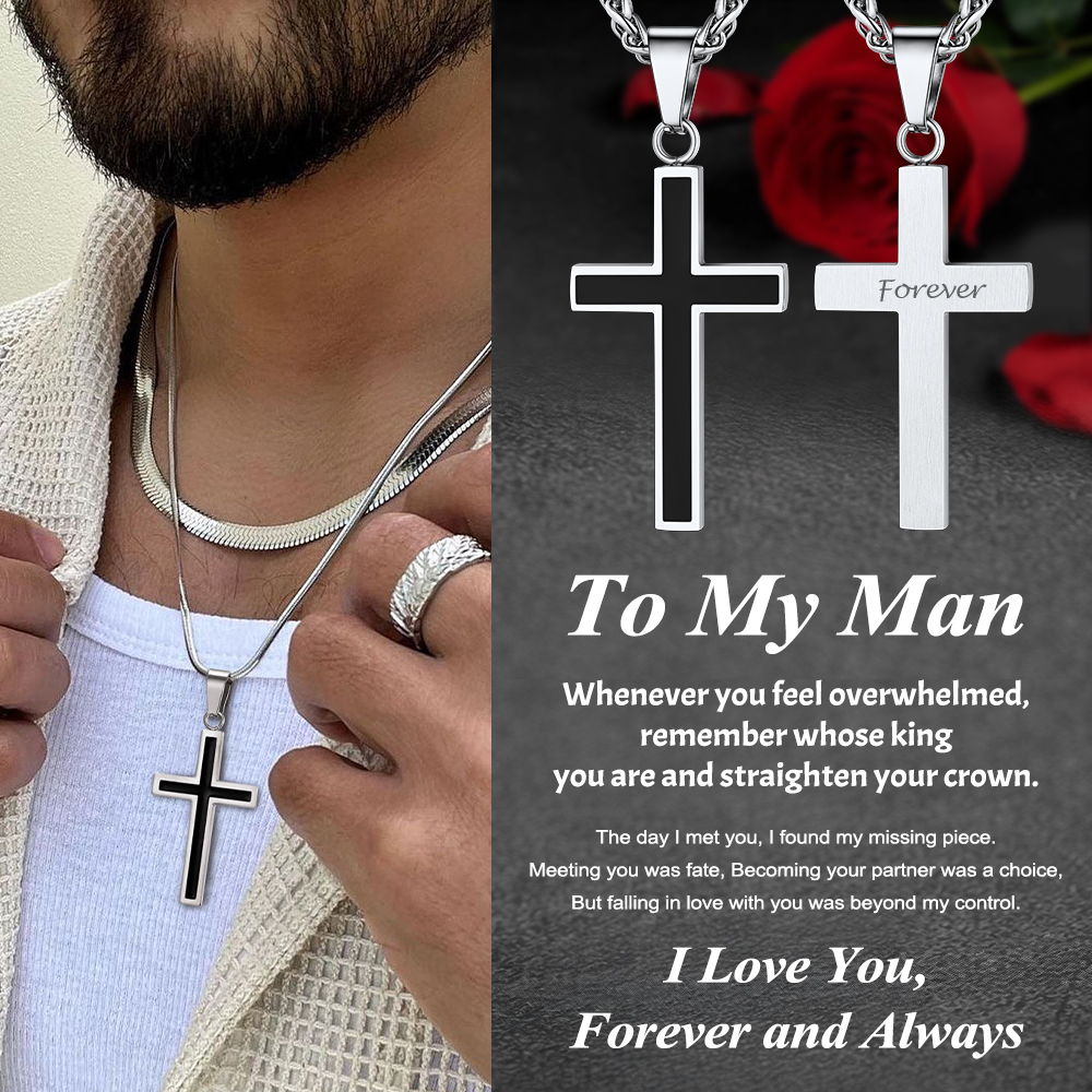 Collier Croix Personalisé Chaîne Blé